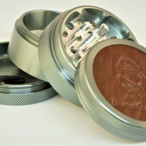 Dragongrinder 55mm 4-teilig Leder Silber