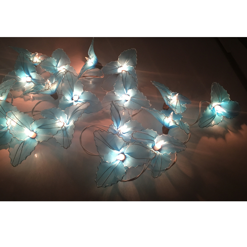 Blue Hibiscus String Lights