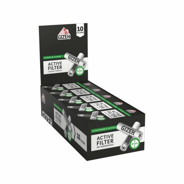 Gizeh Aktivkohlefilter 8mm Box