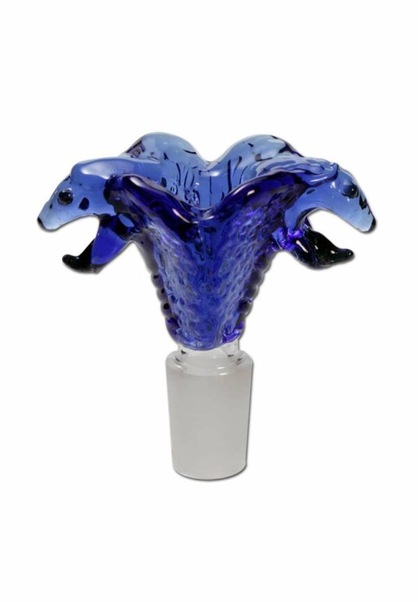 Glaskopf Cobra Blau