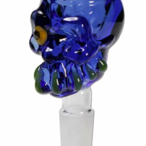 Glaskopf Zombie blau