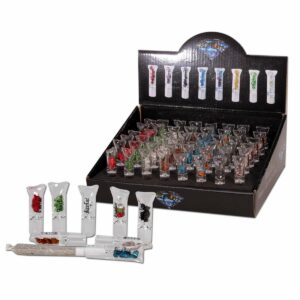 Black Leaf Glastips mit Strass