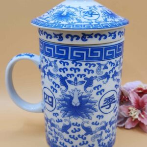 Japanische Teetasse (Blau)